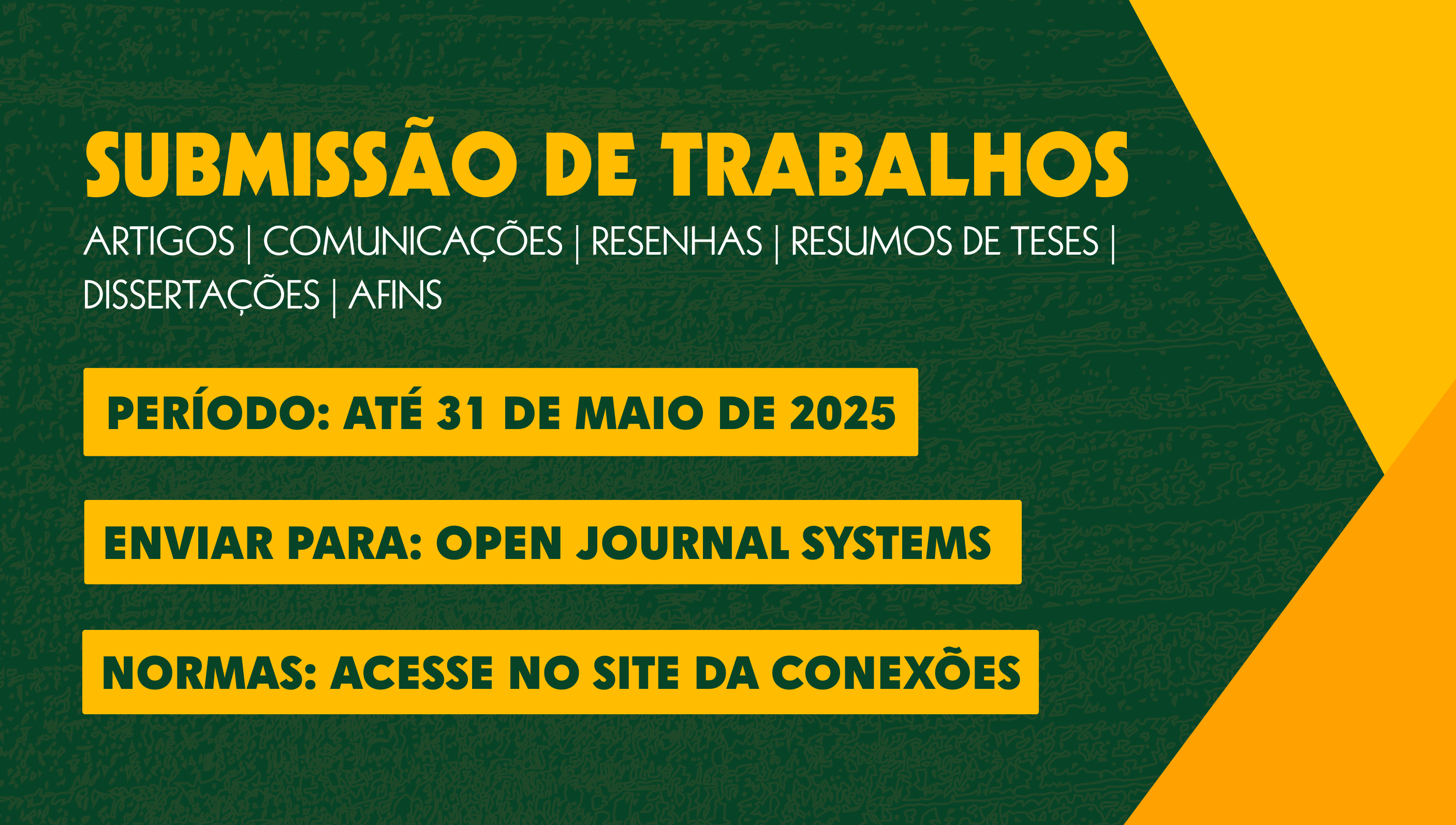 Revista Conexões abre chamada para submissão de trabalhos